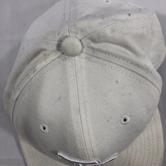 Tampa Bay Rays MLB New Era 59fifty 5950 Cap Fitted 7 1/2 Whiteout DISCOLORED Hat - Picture 7 of 12